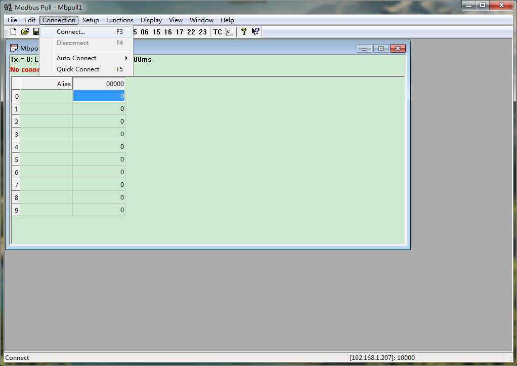 modbus poll 串口配置 modbus poll 串口配置