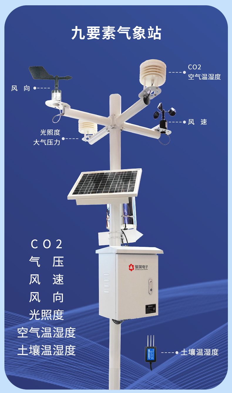 氣象環境監測系統九要素氣象站