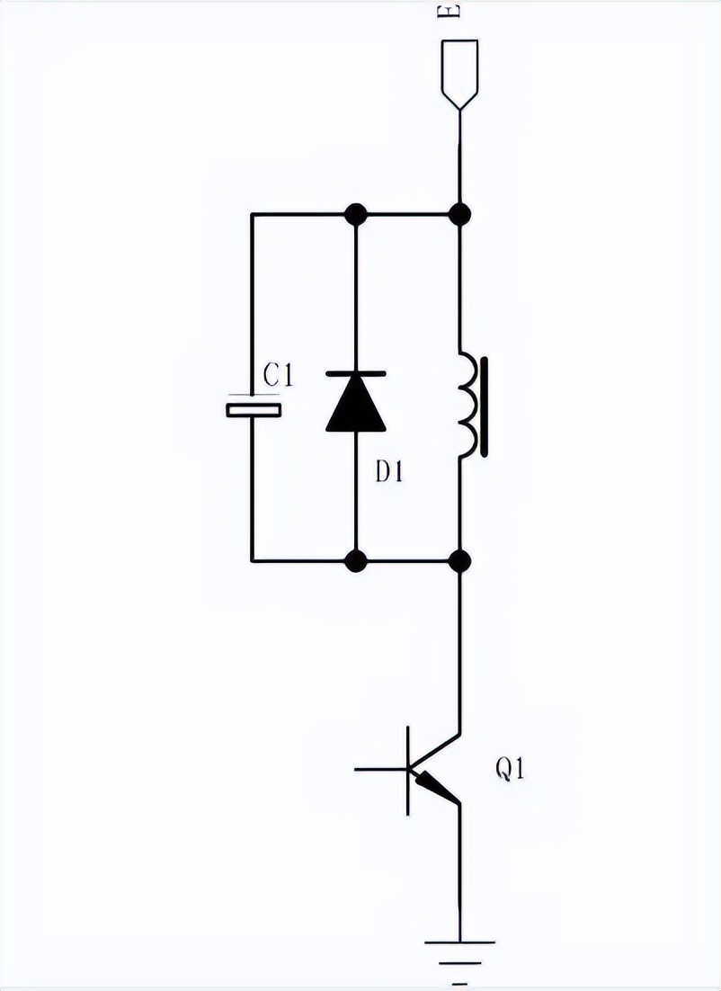 沒有二極管的接法 沒有二極管的接法