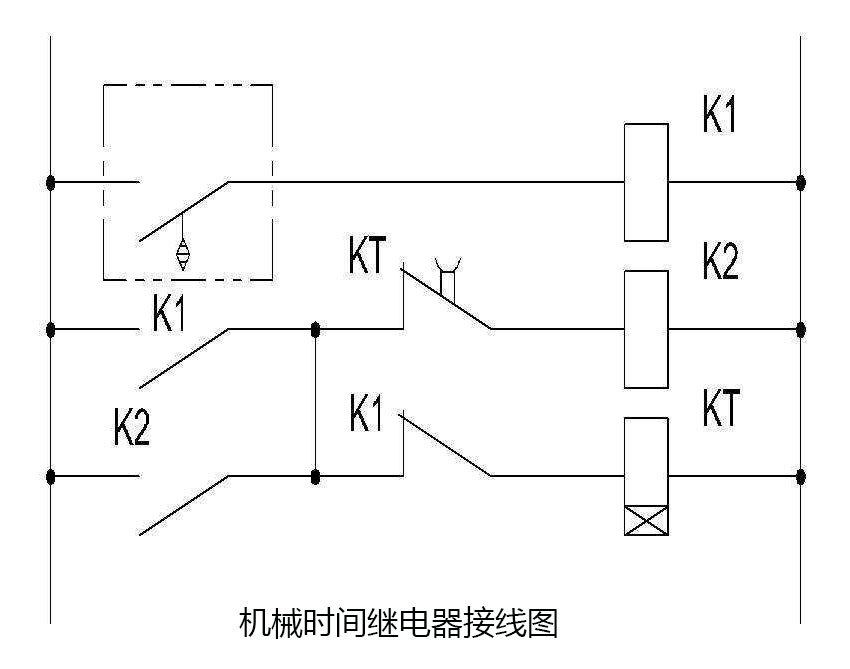 機械時間繼電器接線圖 機械時間繼電器接線圖