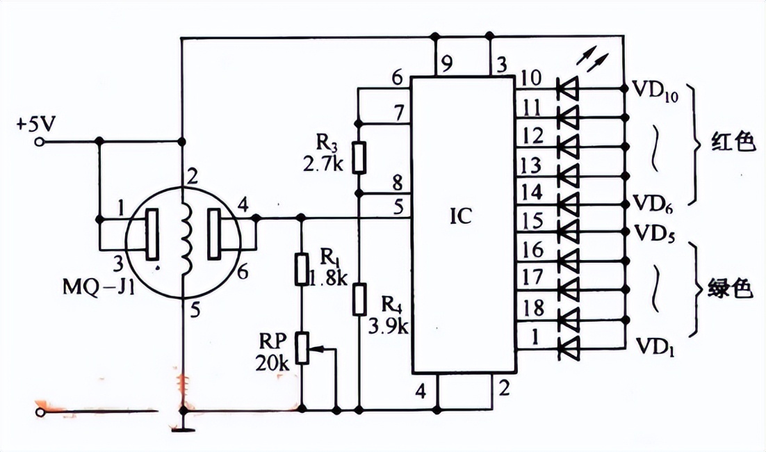 酒精氣體傳感器工作原理及電路圖 酒精氣體傳感器工作原理及電路圖