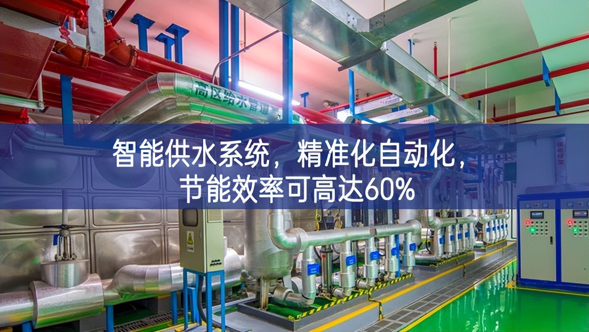 智能供水系統，精準化，自動化，節能效率可高達60%