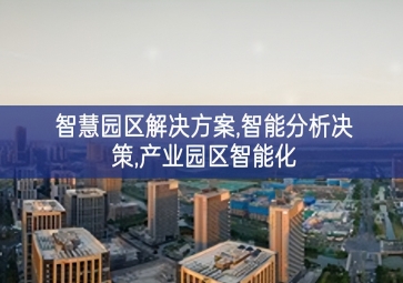 「智慧城市」智慧園區(qū)解決方案，智能分析決策，產(chǎn)業(yè)園區(qū)智能化